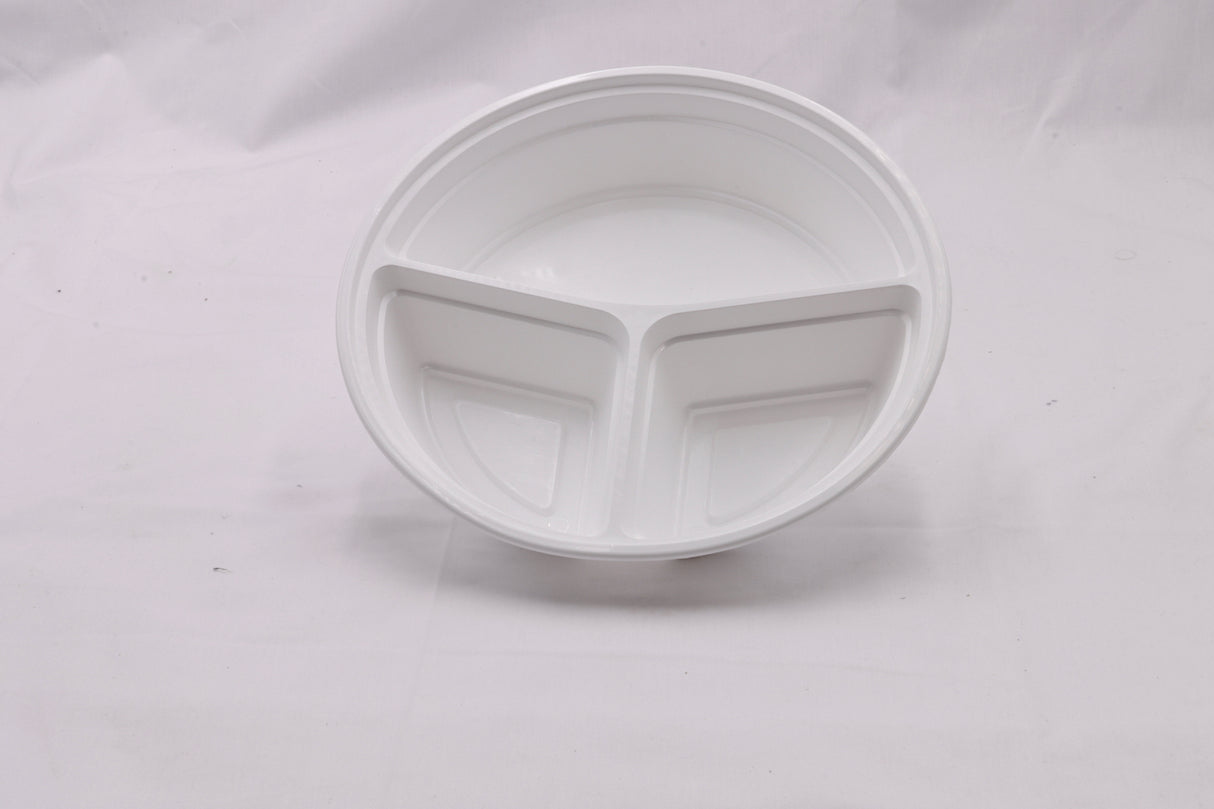 RitePak - 9" 3 Comp Round Container Combo, 150/Cs - RC-348W