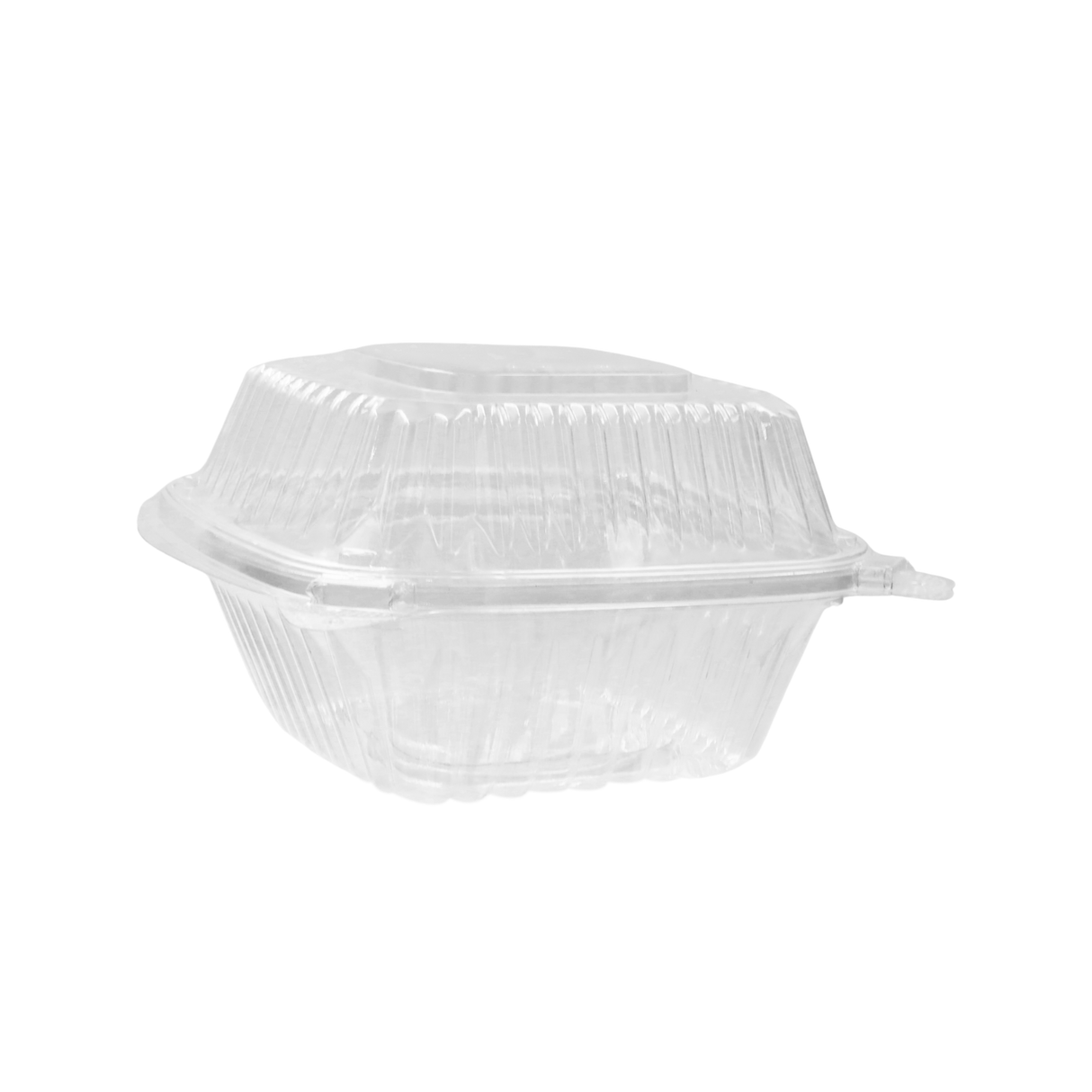 RitePak - 5" x 5" PET Hinged Rectangular Containers Clear, 375/Cs - PE501