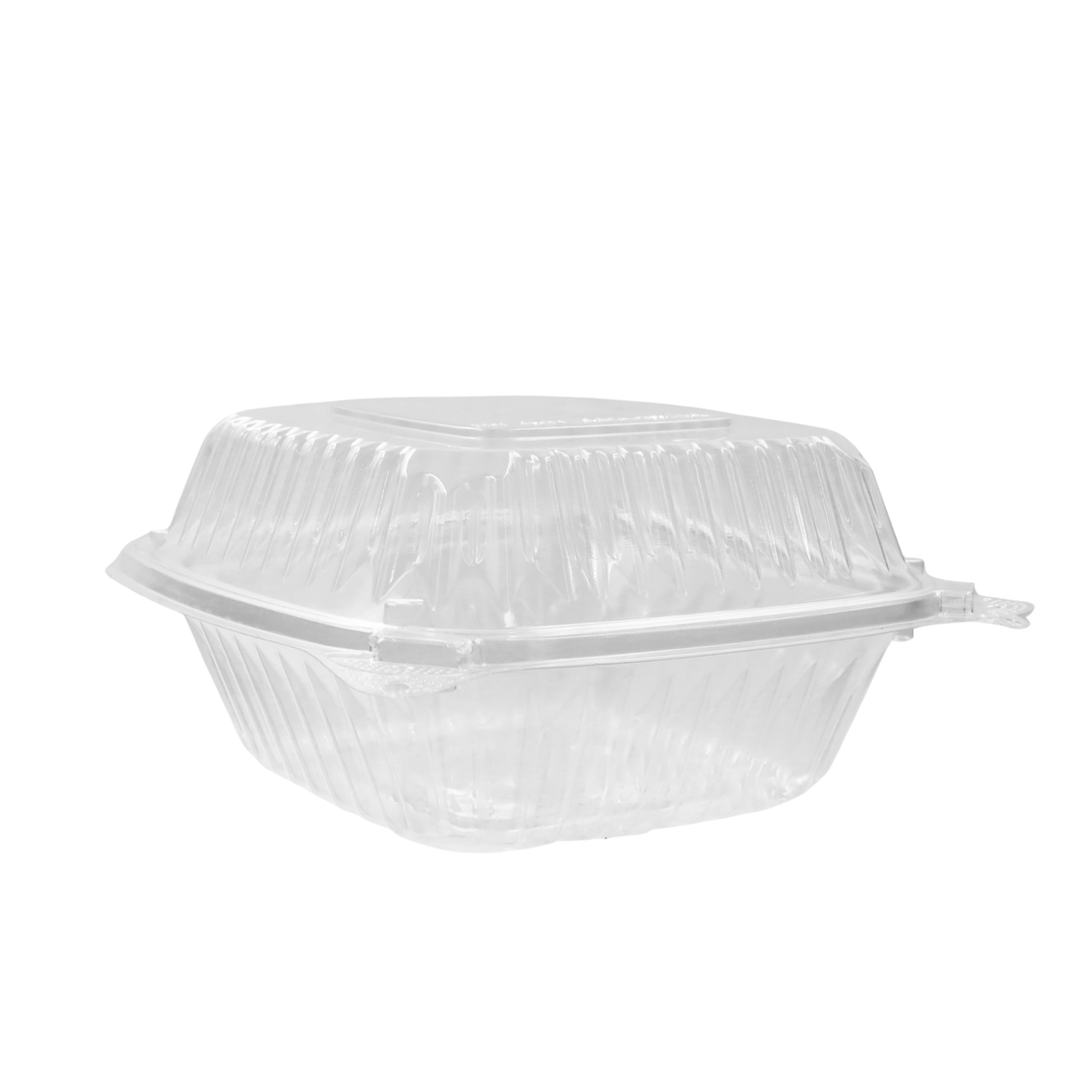 RitePak - 6" x 6" PET Hinged Rectangular Containers Clear, 500/Cs - PE601