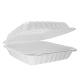 RitePak - 8" x 8" x 2.8" Polypropylene Hinged Sandwich Container, 150/Cs - HS801