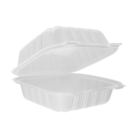RitePak - 6" x 6" x 3" Polypropylene Hinged Sandwich Container, 250/Cs - HS601