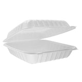 RitePak - 9" x 9" x 2.95" Polypropylene Hinged Sandwich Container, 150/Cs - HS901