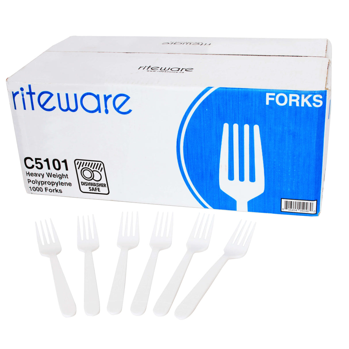 RiteWare - White Forks Heavy Weight Cutlery, 1000/cs - C5101