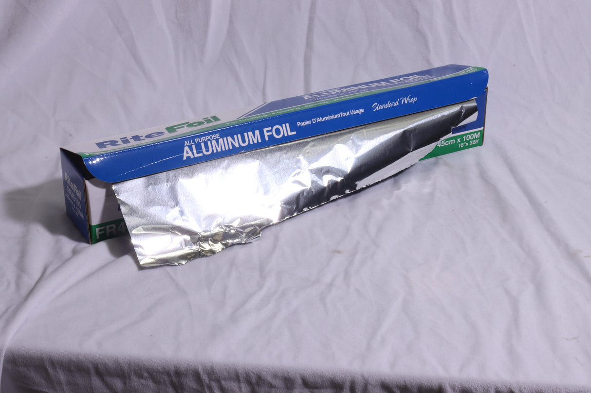 RiteFoil - 18" x 100 m Aluminum Foil Roll, 6rl/Cs - FR45100