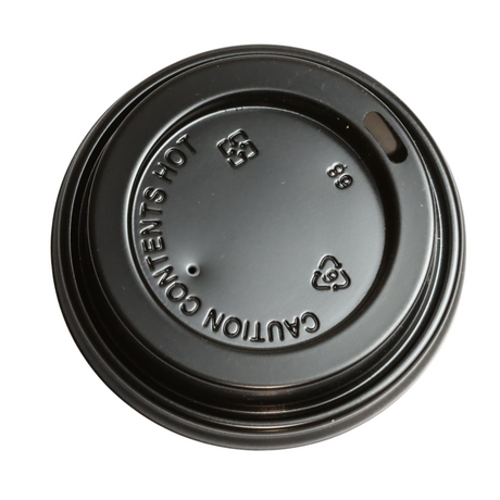 RiteWare - Couvercle dôme noir de 227 g pour gobelets en papier Squat, 283 g à 597 g, 1 000 unités par carton - HDL10B