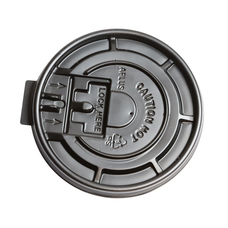 RiteWare - Flat Tear Tab Black Lid Fits 8 Oz Squat, 10 Oz-20 Oz Paper Hot Cups, 1000/Cs - HTL10B