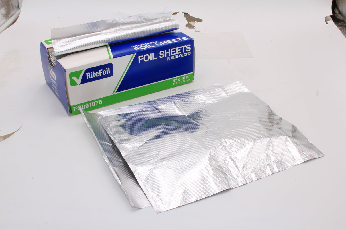 RiteFoil - Feuilles de papier aluminium pop-up 9" x 10,75", 500 feuilles/boîte - FS091075