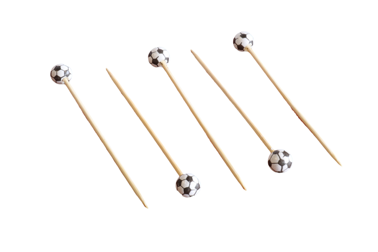 RiteEarth - 4.75" Bamboo Pick - Soccer, Pack of 5000 - PB476