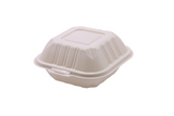 RitePak - 6" X 6" MFPP White Hinged Microwavable Container, 400/Cs - PH601
