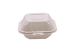 RitePak - 6" X 6" MFPP White Hinged Microwavable Container, 400/Cs - PH601