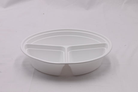 RitePak - 9" 3 Comp Round Container Combo, 150/Cs - RC-348W