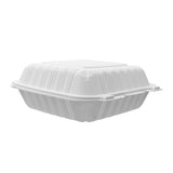 RitePak - 9" x 9" x 2.95" Polypropylene Hinged Sandwich Container, 150/Cs - HS901