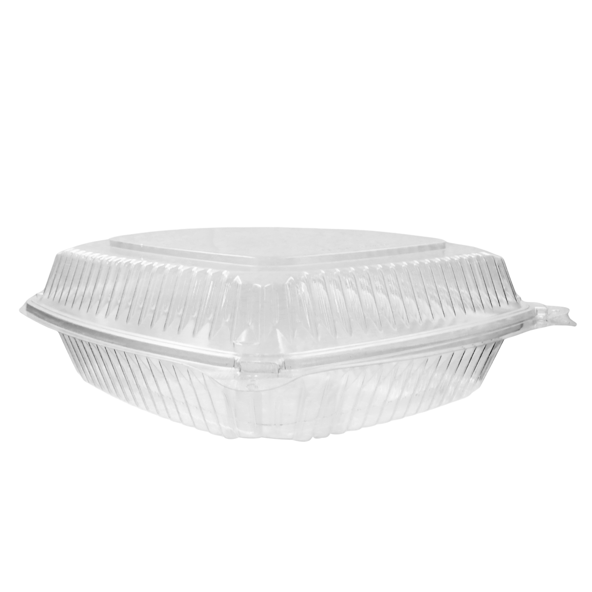 RitePak - 9" x 9" PET Hinged Rectangular Containers Clear, 200/Cs - PE901